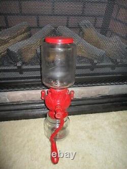 Antique Arcade Crystal Coffee Grinder NO. 3 Original Paint Exceptional Condition