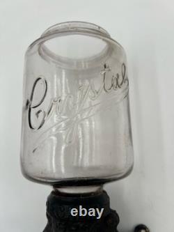 Antique Arcade Crystal Coffee Grinder Wall Mount Coffee Grinder