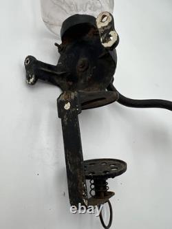 Antique Arcade Crystal Coffee Grinder Wall Mount Coffee Grinder