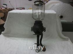 Antique Arcade Crystal Hand Crank Coffee Grinder