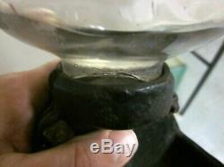 Antique Arcade Crystal Hand Crank Coffee Grinder