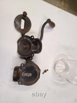 Antique Arcade Crystal No. 1 Wall Mounted Coffee Grinder See All Details