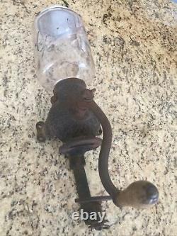 Antique Arcade Crystal No 3 Coffee Grinder