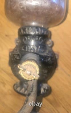 Antique Arcade Crystal No. 3 Wall Mount Coffee Grinde