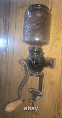 Antique Arcade Crystal No. 3 Wall Mount Coffee Grinde