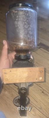 Antique Arcade Crystal No. 3 Wall Mount Coffee Grinde
