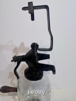 Antique Arcade Crystal Wall Mount Coffee Grinder Catch Cup Hopper Vintage
