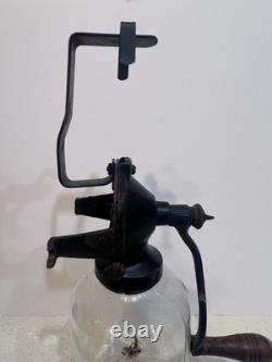 Antique Arcade Crystal Wall Mount Coffee Grinder Catch Cup Hopper Vintage