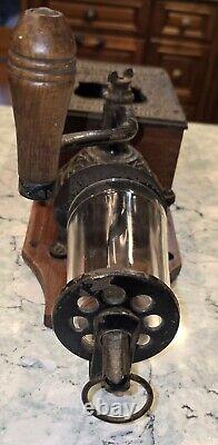 Antique Arcade Golden Rule Coffee Grinder Complete in Excellent Condition