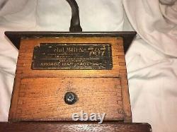 Antique Arcade Imperial # 707 Coffee Grinder Mill Pat. 1889 ex cond works