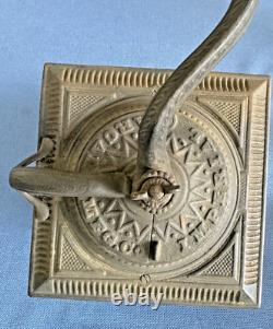 Antique Arcade Mfg. Co Imperial Coffee Grinder Mill #747 Ca 1888 Cast Iron Crank