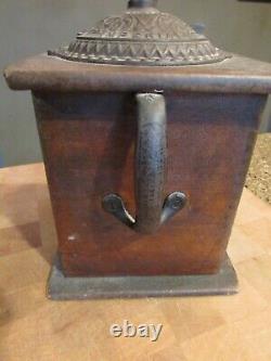 Antique Arcade Mfg Co Wood & Cast Iron Coffee Grinder Imperial Mill AWESOME