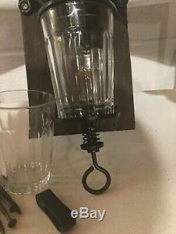 Antique Arcade No. 3 Crystal Wall Mount Coffee Grinder