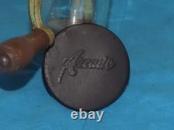 Antique Arcade Number 4 Coffee Grinder Wall Mount Old Green Complete Original