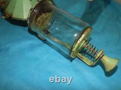 Antique Arcade Number 4 Coffee Grinder Wall Mount Old Green Complete Original