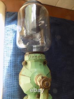 Antique Arcade Number 4 Coffee Grinder Wall Mount Old Green Complete Original