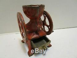 Antique Arcade Salesman Sample Miniature Coffee Grinder Original Condition