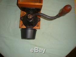Antique Arcade X-Ray Coffee Grinder Working Condition