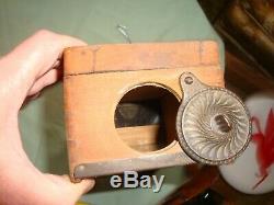 Antique Arcade X-Ray Coffee Grinder Working Condition
