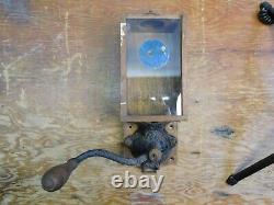 Antique Arcade X-Ray Wall Mount Glass Front Coffee Grinder Mill No. 1 #2
