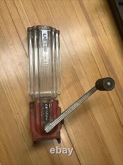 Antique Art Deco Cast Iron Arcade Crystal Coffee Grinder INV-JDJ083