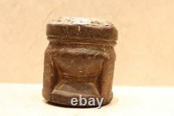 Antique Bedouin coffee grinder tribal ethnic wooden pestle middle east Mehbash