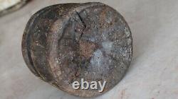 Antique Bedouin coffee grinder tribal ethnic wooden pestle middle east Mehbash