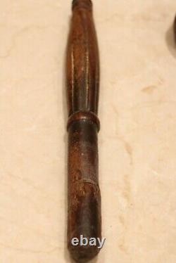 Antique Bedouin coffee grinder tribal ethnic wooden pestle middle east Mehbash