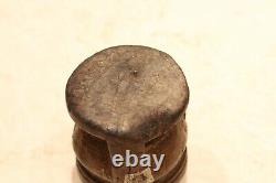 Antique Bedouin coffee grinder tribal ethnic wooden pestle middle east Mehbash