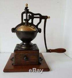 Antique Big Cast Iron Use Coffee Grinder Peugeot Freres A 2 Lux Model