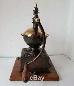 Antique Big Cast Iron Use Coffee Grinder Peugeot Freres A 2 Lux Model