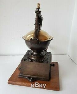 Antique Big Cast Iron Use Coffee Grinder Peugeot Freres A 2 Lux Model