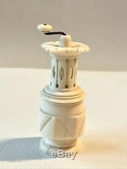 Antique Bone Sewing Needle Holder Case tape measure for sewing, coffee grinder
