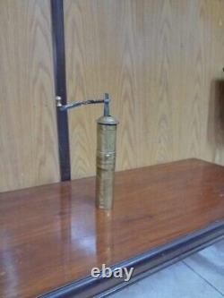 Antique Brass Coffee Grinder Hand-Crank Mill Vintage Manual Grinder Rare