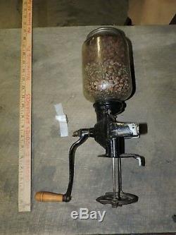 Antique Brighton/Premier Wall Mount Coffee Grinder Mill, 1905, Nice, Old, (VEX)