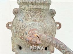 Antique Brighton Wall Mount Coffee Mill Grinder With Glass Jar