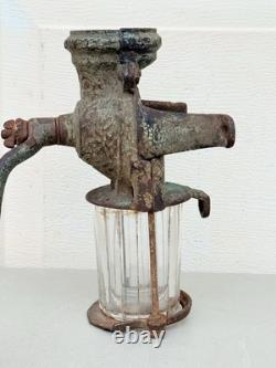 Antique Brighton Wall Mount Coffee Mill Grinder With Glass Jar