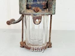 Antique Brighton Wall Mount Coffee Mill Grinder With Glass Jar