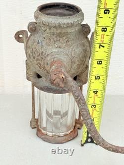 Antique Brighton Wall Mount Coffee Mill Grinder With Glass Jar