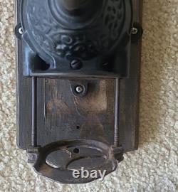 Antique Brighton Wall Mount Coffee Mill / Grinder With Original Glass. Mounted