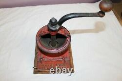 Antique C. 1900 Griswold Grand Union Tea Co. Cast Iron Coffee Grinder Mill Sign