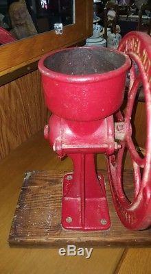 Antique C. S. Cs Bell Corn Mill Vintage Coffee Grinder