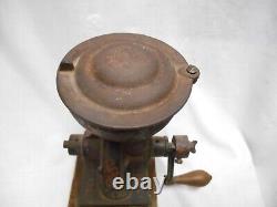 Antique COLES MFG COFFEE GRINDER Original Condition, Org Paint, decals, Pat 1890