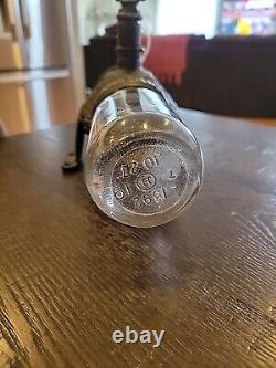 Antique Cast Iron Arcade Crystal Coffee Mill Grinder Wall Mount Black