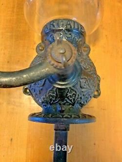 Antique Cast Iron Arcade Crystal No. 1 Wall Mounted Coffee Grinder Original