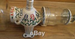 Antique Cast Iron Arcade Crystal No. 3 Cast Iron Coffee Grinder Mill, Repainted