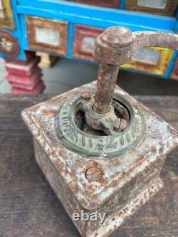 Antique Cast Iron Brass Made Coffee Grinder Black Pepper Grinder Hand Machine
