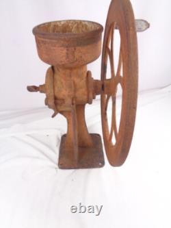 Antique Cast Iron C. S. Bell Model No 2 Coffee Grain Mill Grinder- All Original