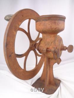Antique Cast Iron C. S. Bell Model No 2 Coffee Grain Mill Grinder- All Original
