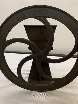 Antique Cast Iron Coffee & Grain Grinder/Mill no. 1762 Maker Unknown Working
